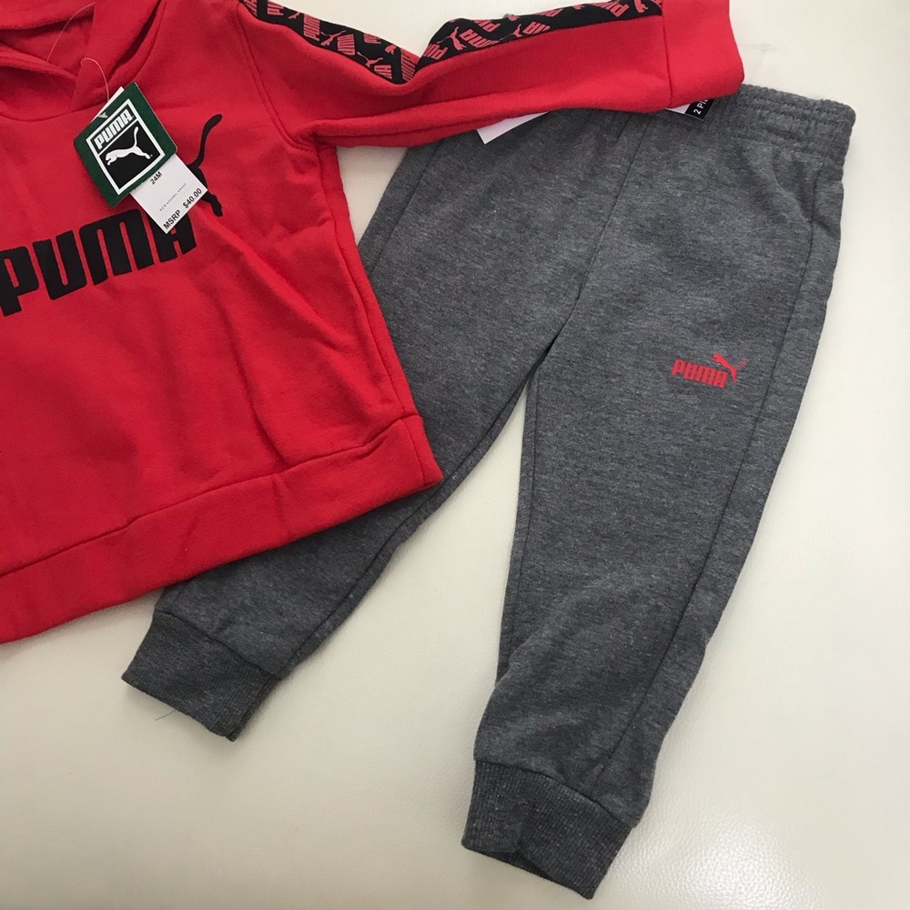 Puma hoodie set warm pants top - Picture 3 of 6